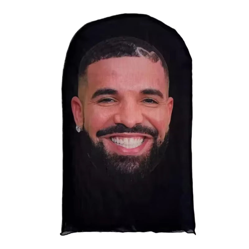 Interesting 3D Printed Seamless Ronaldo Kanye Mask Hat Cosplay Facial Mask Party Cosplay Props Mascaras Halloween Mask