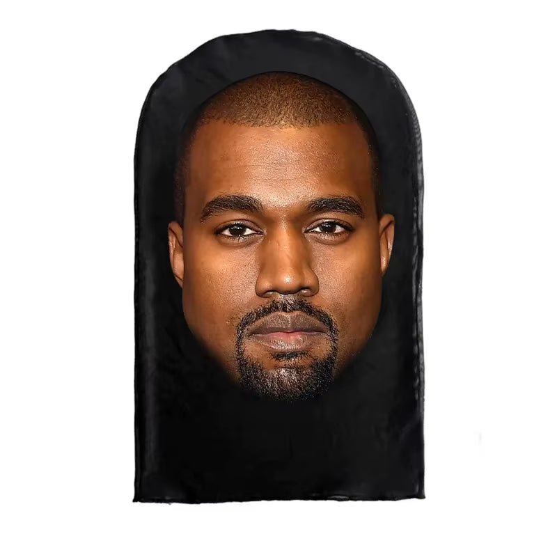 Interesting 3D Printed Seamless Ronaldo Kanye Mask Hat Cosplay Facial Mask Party Cosplay Props Mascaras Halloween Mask