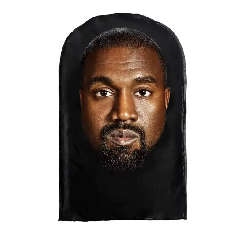 Interesting 3D Printed Seamless Ronaldo Kanye Mask Hat Cosplay Facial Mask Party Cosplay Props Mascaras Halloween Mask