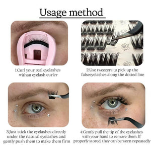 Glue-Free DIY Eyelash Set