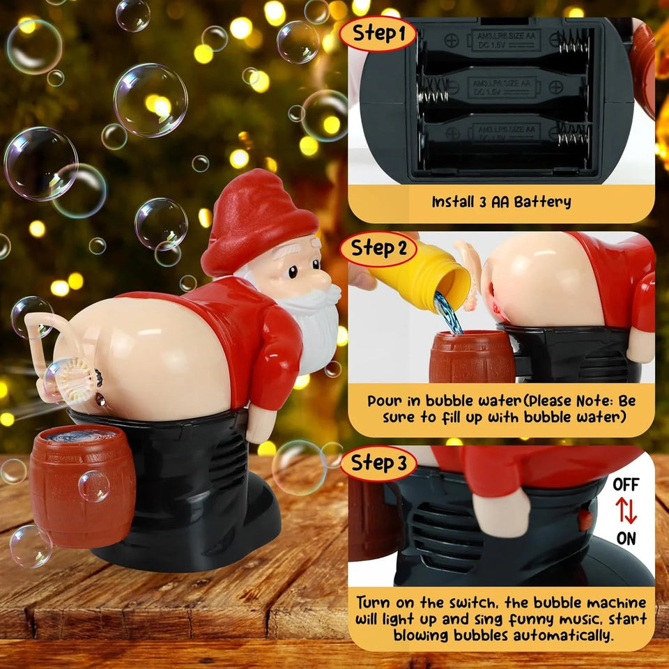Funny Bubble Toy Santa Claus Christmas